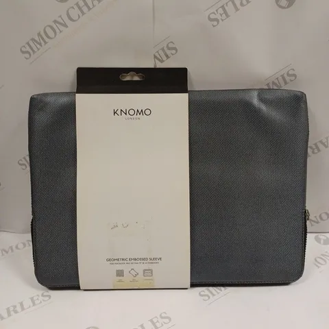 APPROXIMATELY 20 KNOMO LONDON GEOMETRIC EMBOSSED SLEEVE PROTECTIVE CASES FOR MACBOOK PRO RETINA I5