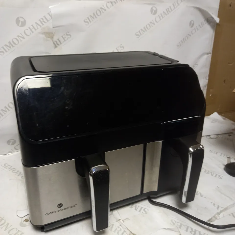 COOKS ESSENTIALS DUAL AIR FRYER 