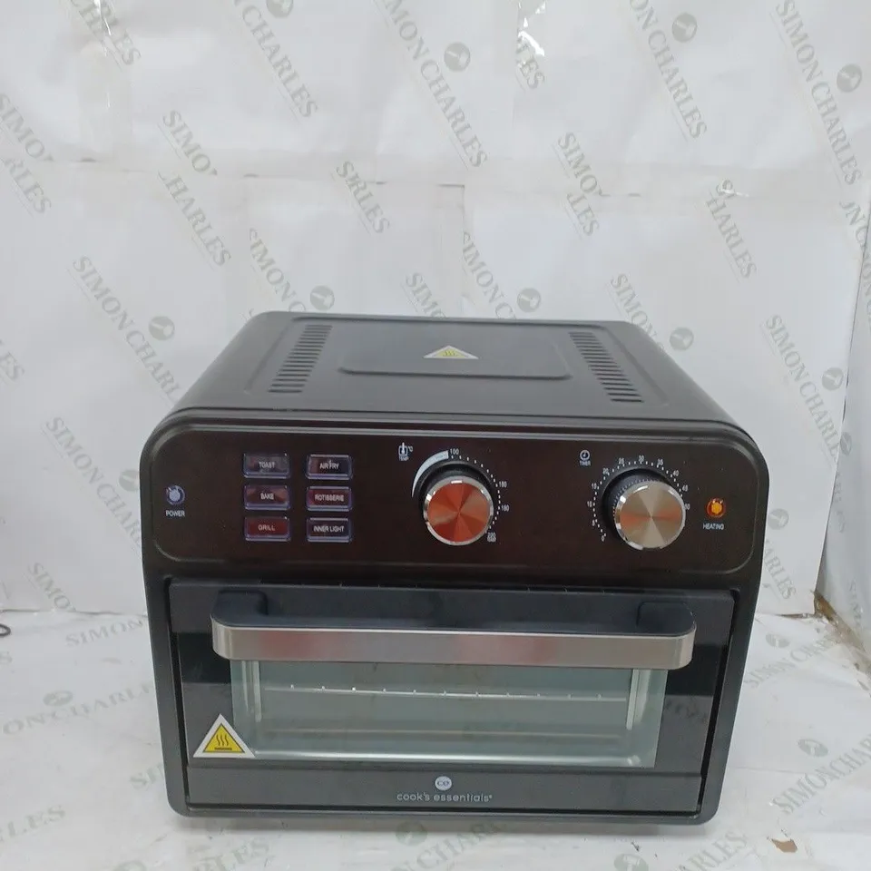 BOXED COOK'S ESSENTIAL 21-LITRE AIRFRYER OVEN IN BLACK