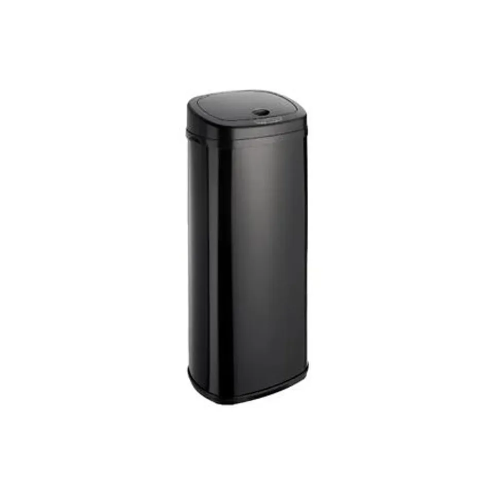 BOXED DIHL 50 LITRE MOTION SENSOR RUBBISH BIN - BLACK (1 BOX)