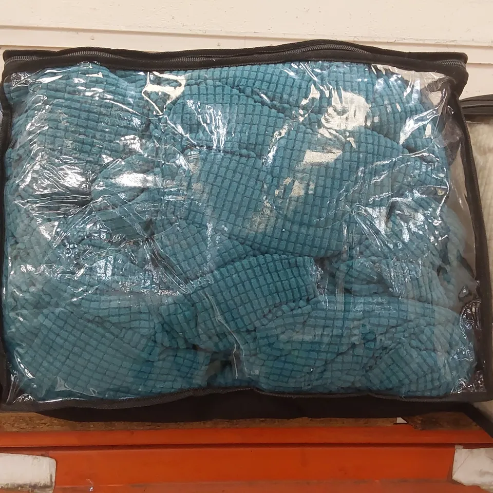 BAGGED 3 SEATER STRETCH SEPARATE BOX CUSHION SOFA SLIPCOVER