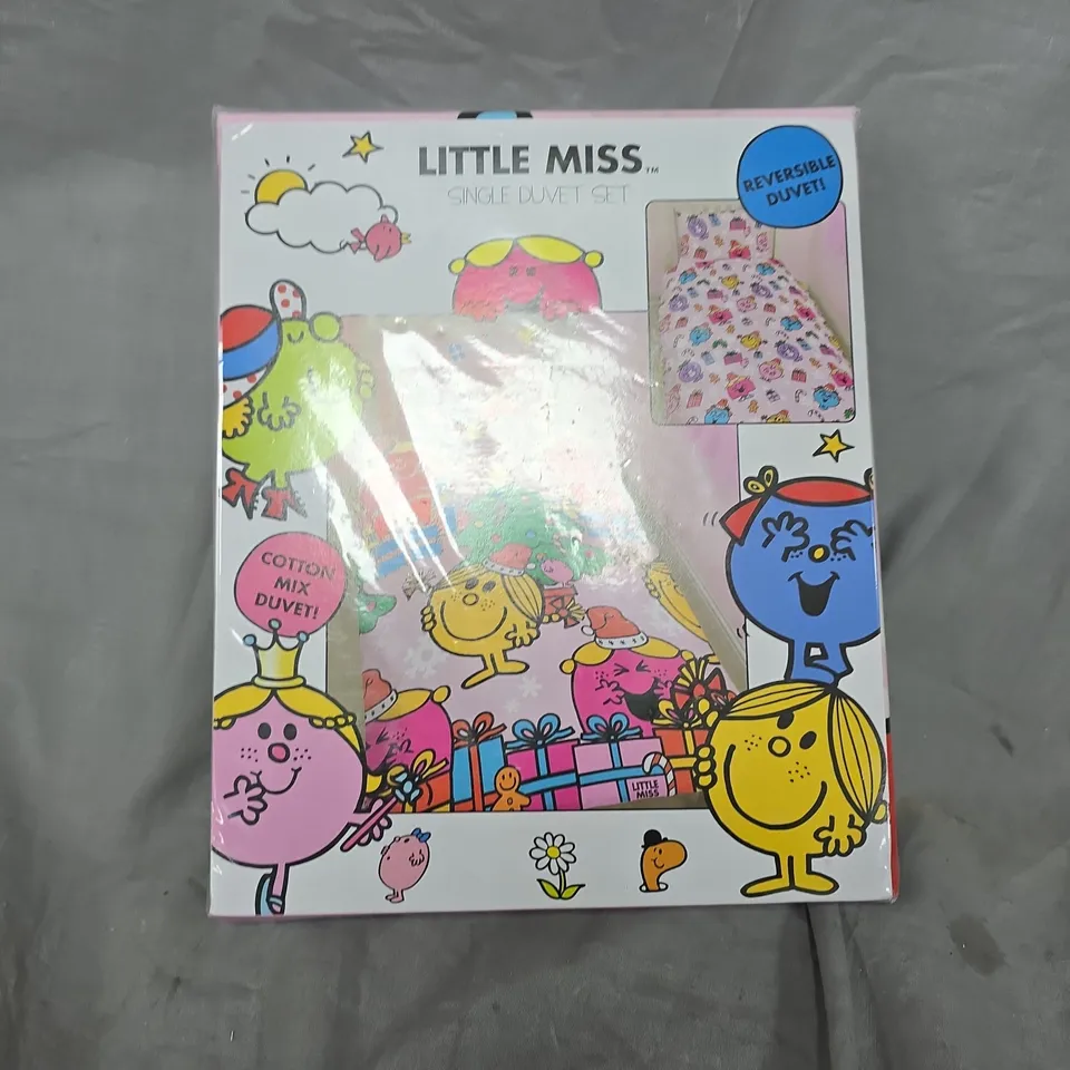 LITTLE MISS SINGLE DUVET SET (REVERSIBLE DUVET)