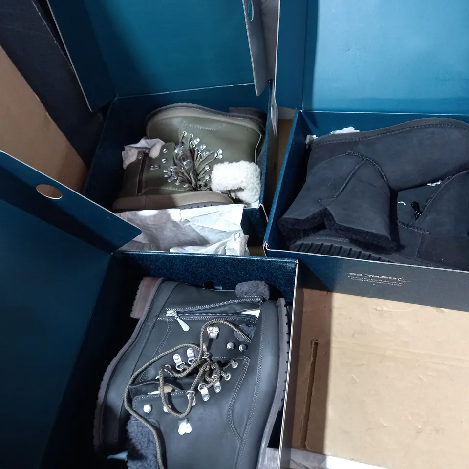 BOX OF APPROXIMATELY 7 ASSORTED PAIRS OF EMU AUSTRALIA FOOTWEAR ITEMS