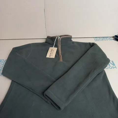 JACK PYKE OF ENGLAND COUNTRYWEAR LADIES FLEECE PULLOVER – DARK OLIVE – XL