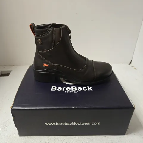 BAREBACK IDAHO STORM WATERPROOF JODHPUR BOOTS - BROWN, UK 7