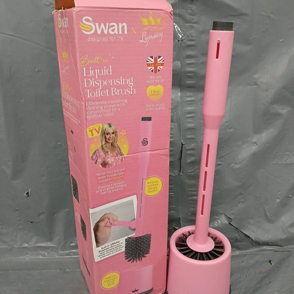 BOXED SWAN LIQUID DISPENSING TOILET BRUSH
