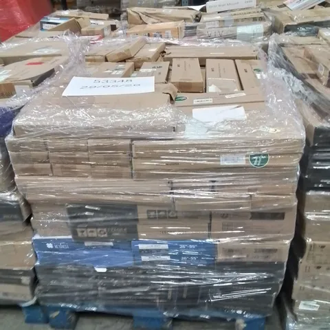 PALLET CONTAINING A LARGE QUANTITY OF WALL MOUNTED BRACKETS
