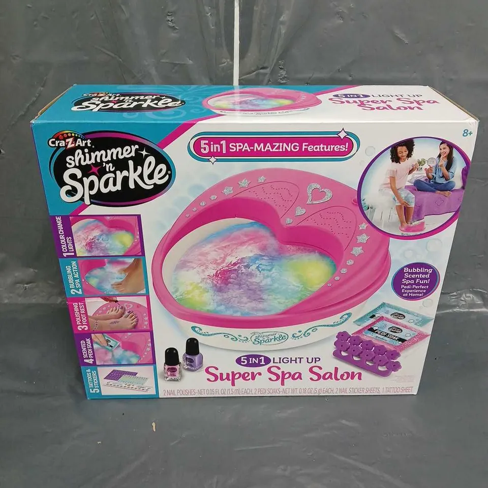 SHIMMER N SPARKLE 5 IN 1 LIGHT UP SUPER SPA SALON