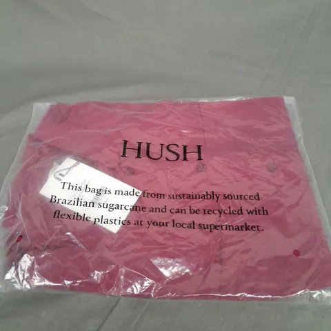 BAGGED HUSH FAYE AIR FLOW SHIRT IN PLUM SIZE 10