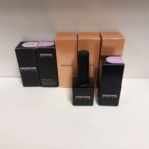 APPROXIMATELY 26 ASSORTED BOXED PASSIONE NAIL POLISH/GELS