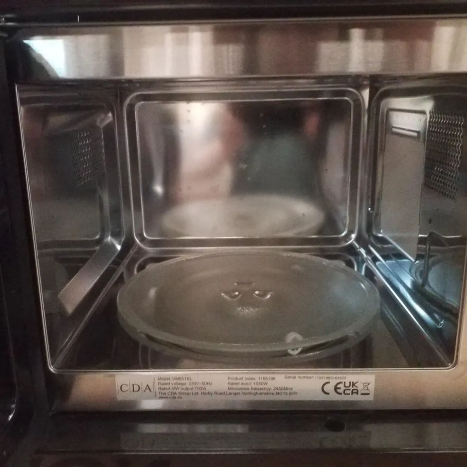 CDA VM551BL BUILT IN MICROWAVE IN BLACK