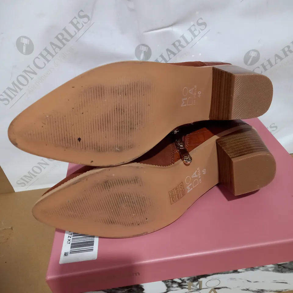 MODA IN PELLE BRINLEE ANKLE BOOTS, BROWN - SIZE 7