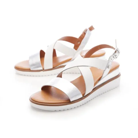 MODA WEDGE SANDAL WITH CROSS OVER - SIZE 40