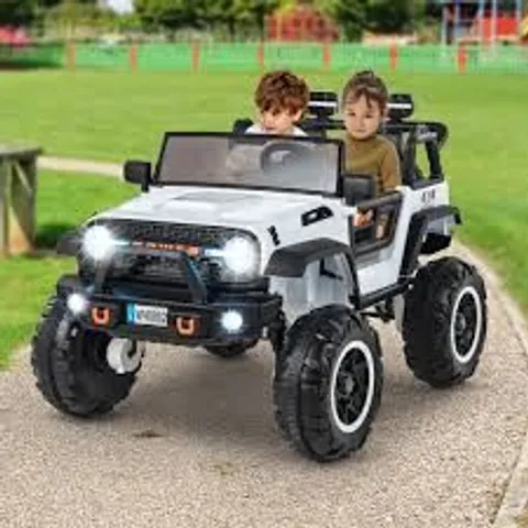 BOXED 2-SEATER RIDE ON CAR WITH REMOTE CONTROL AND HORN FOR BOYS AND GIRLS - PINK