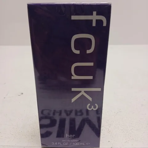 BOXED AND SEALED FCUK 3 HER EAU DE TOILETTE 100ML