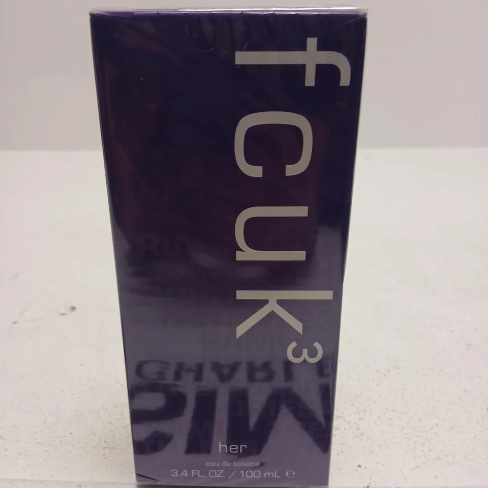 BOXED AND SEALED FCUK 3 HER EAU DE TOILETTE 100ML