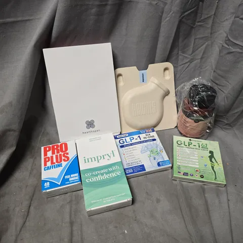 APPROXIMATELY 15 ASSORTED VITAMIN/HEALTH AID PRODUCTS TO INCLUDE HEIGHTS MAGNESIUM, HEALTH SOLUTION ORAL LIQUID, PRO PLUS CAFFEINE, ETC - COLLECTION ONLY