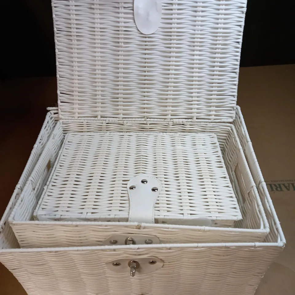 DESIGNER LOCKABLE NEST OF STORAGE CASES 