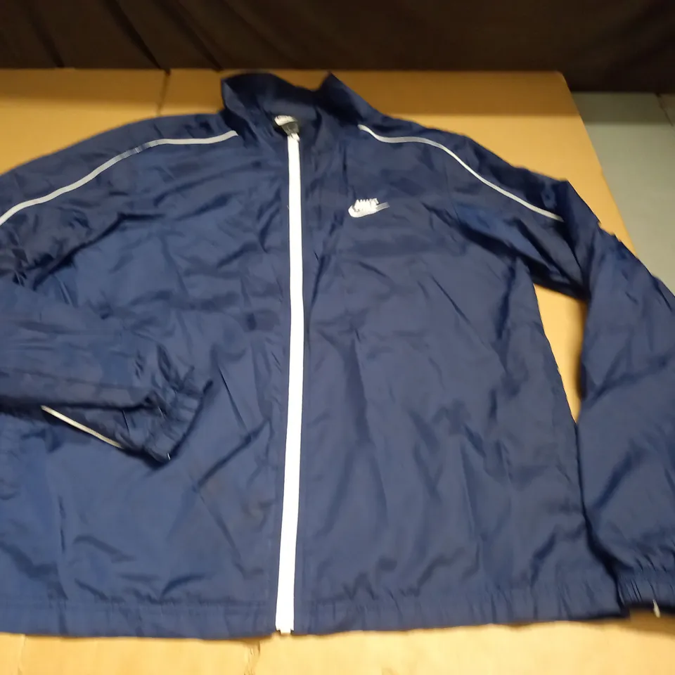 NIKE NAVY ZIP THROUGH JACKET - L