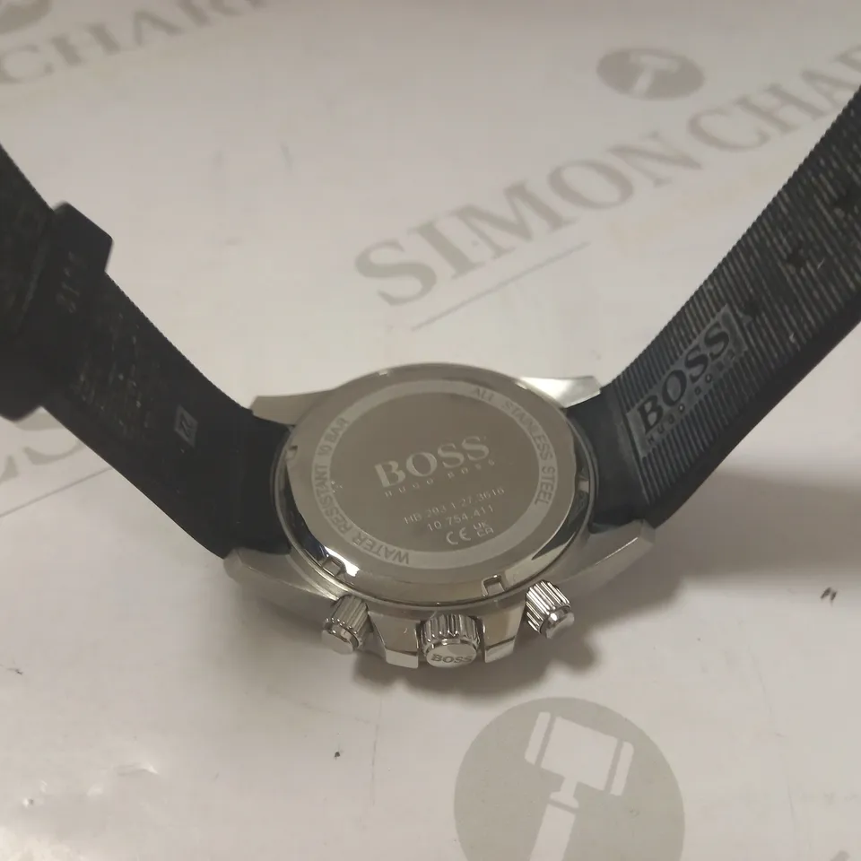 HUGO BOSS ADMIRAL BLACK CHRONOGRAPH WATCH RRP £211
