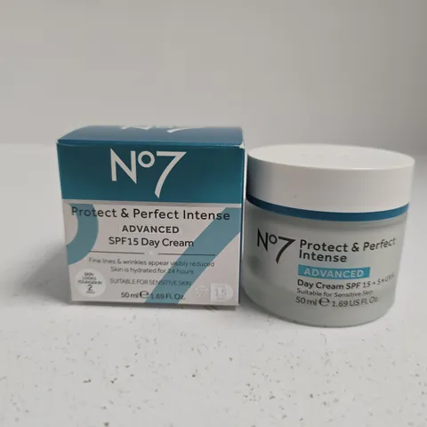 BOXED NO7 PROTECT & PERFECT ADVANCED SPF15 DAY CREAM (50ML)