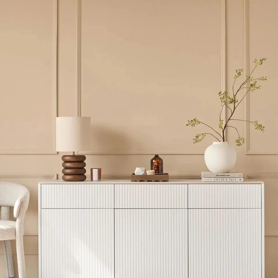 BOXED DANETTI EDIE NATURAL CERAMIC LARGE SIDEBOARD