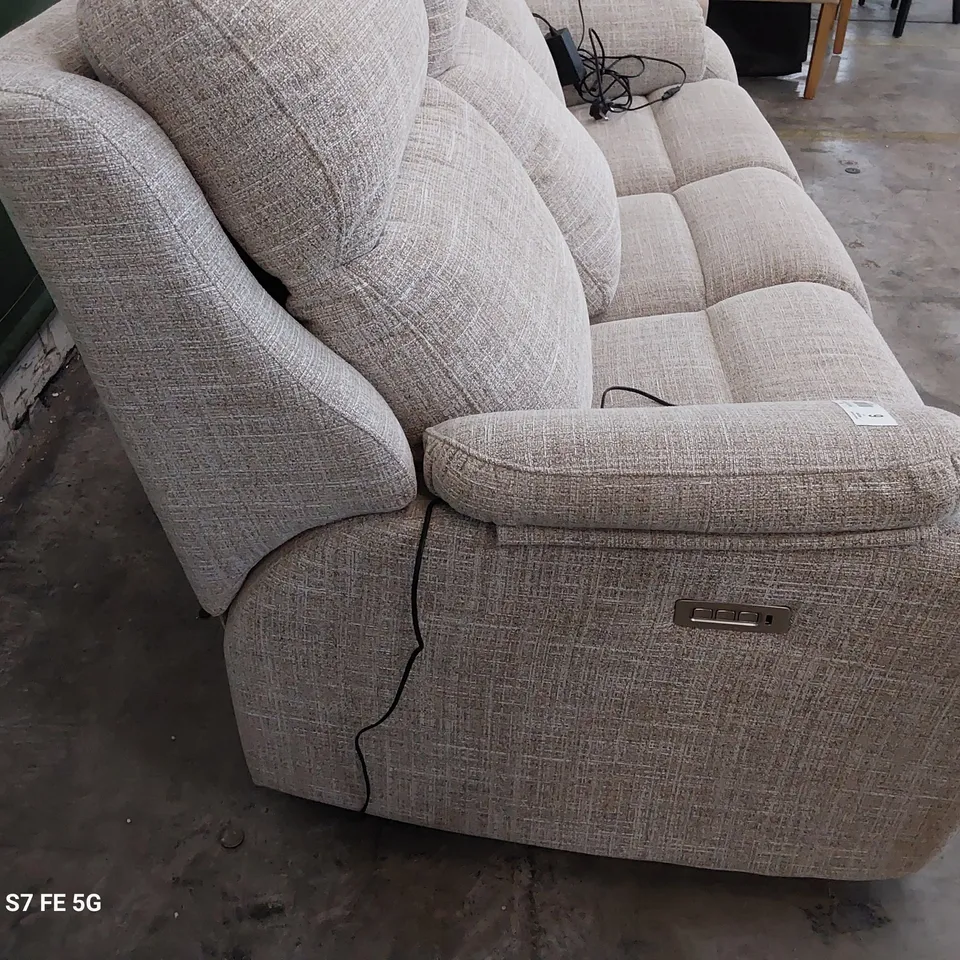 QUALITY BRITISH DESIGNER G PLAN FIRTH POWER RECLINING EASY CHAIR OXFORD CHALK LEATHER 