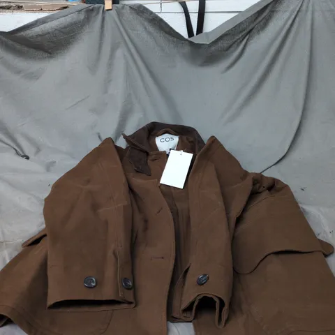 COS BROWN COAT – UK 6 (EU XS)