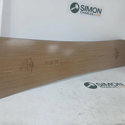 HOVERCRAFT SNOWBOARD – WOODEN VENEER LONGBOARD DECK WITH BLACK TOP