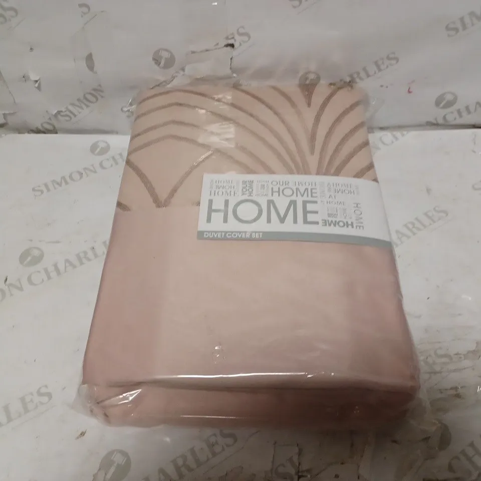 ATR DECOR SEQUINED LUXE DUVET SET - KING SIZE PINK RRP £55