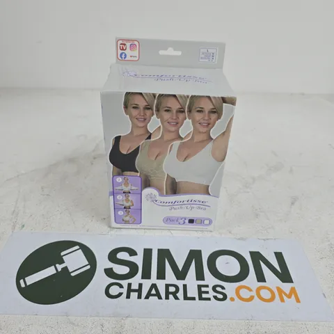 BOXED COMFORTISSE PUSH-UP BRA PACK OF 3 - LARGE