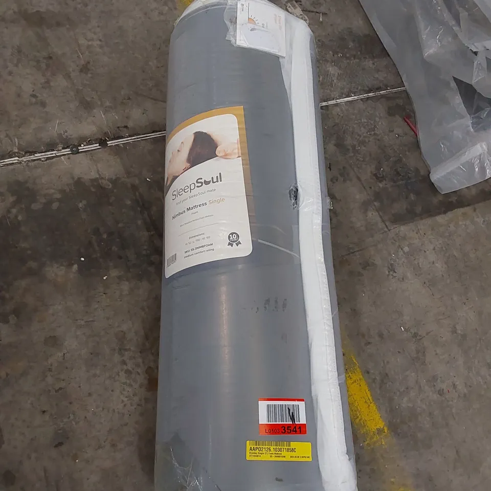 QUALITY ROLLED BRUMLEY 3' SINGLE FOAM MATTRESS 
