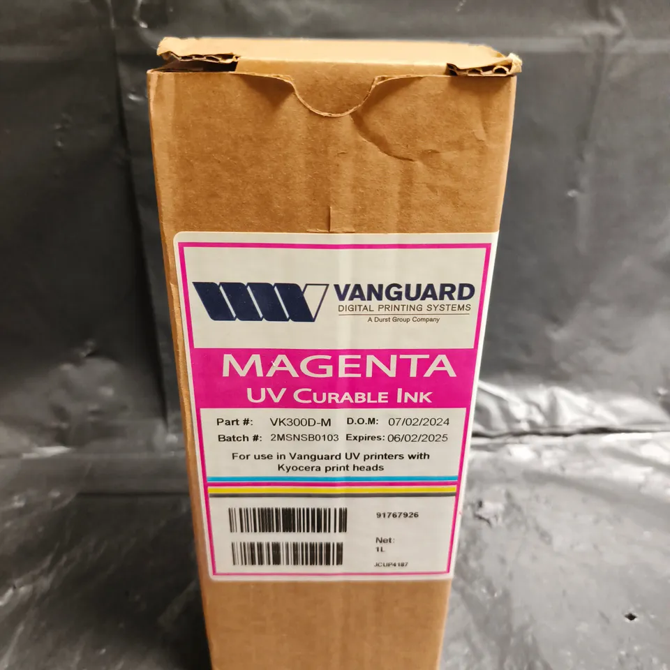 VANGUARD MAGENTA UV CURABLE INK VK300D-M – 1 L (FOR VANGUARD UV PRINTERS)