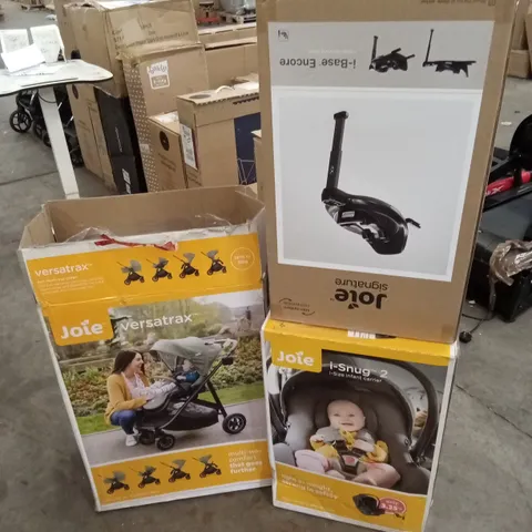 BOXED JOIE VERSATRAX STROLLER WITH INFANT CARRIER AND I-SIZE BASE (3 BOXES)