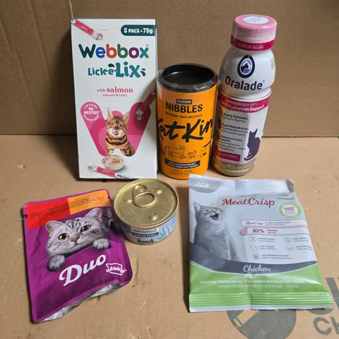 APPROXIMATELY 15 ASSORTED CAT FOOD PRODUCTS 