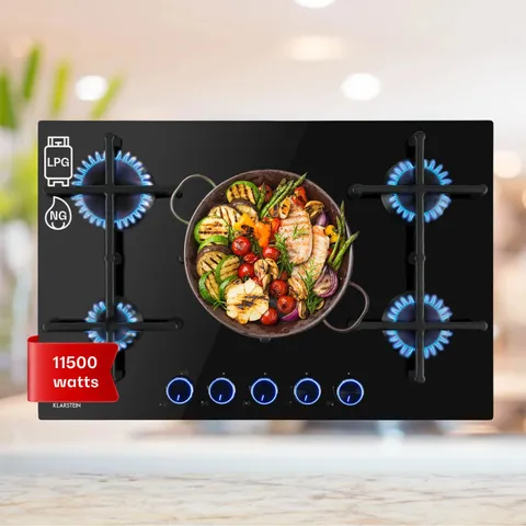 BOXED KLARSTEIN ELECTRIC COOKING GAS HOB BURNER 5 ZONE