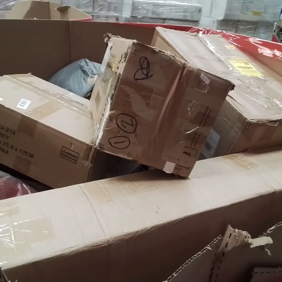 PALLET OF ASSORTED HOUSEHOLD GOODS AND PRODUCTS TO INCLUDE;AIR COOLER,SANDALS,CAT TREE