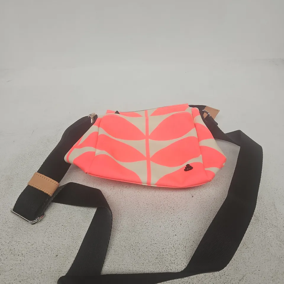 ORLA KIELY PINK LEAF PRINT BAG