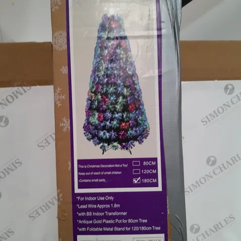 BOXED GREEN FIBRE OPTIC TREE - COLLECTION ONLY