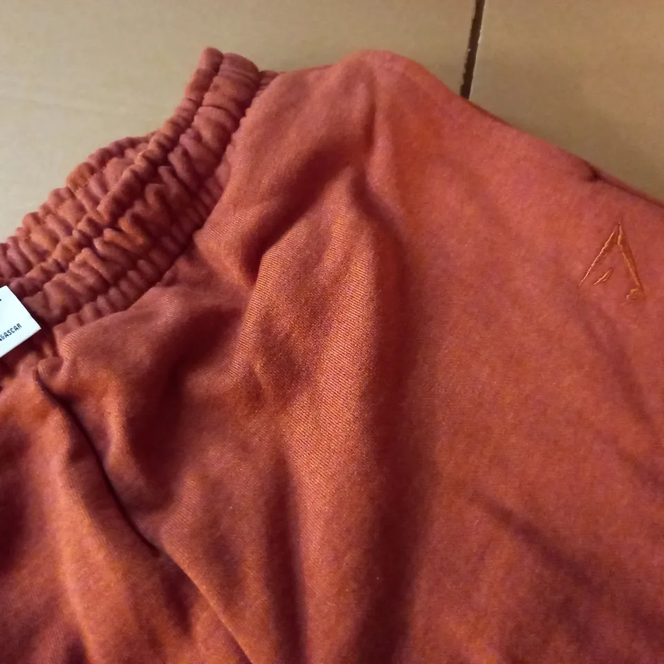 GYMSHARK ORANGE JOGGERS - M
