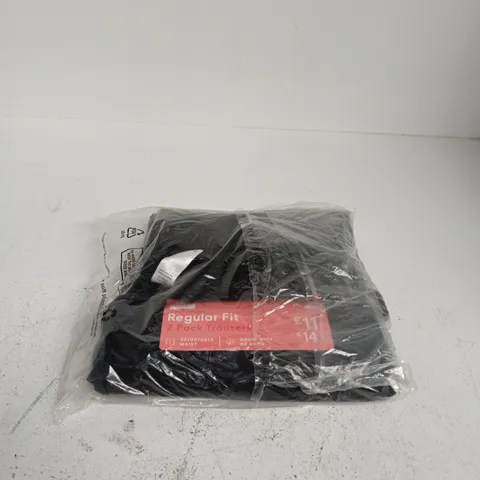 F&F TROUSERS 2 PACK BLACK GIRLS AGE 14/15