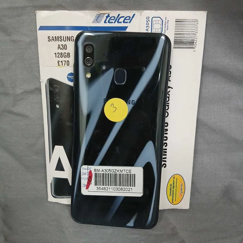 SAMSUNG GALAXY A30 128GB – BLACK, BOXED