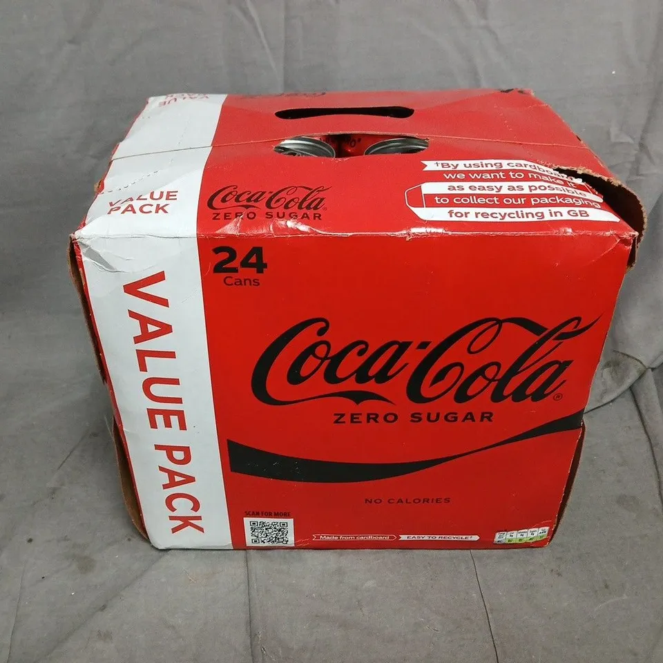 24 PACK OF COCA COLA ZERO SUGAR (24X330ML) - COLLECTION ONLY