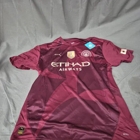 PUMA MANCHESTER CITY SPORT TOP IN DEEP RED SIZE 4XL