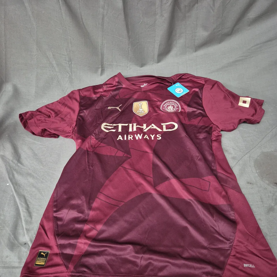 PUMA MANCHESTER CITY SPORT TOP IN DEEP RED SIZE 4XL