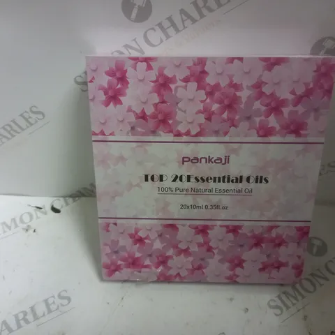 SEALED AND BOXED PANKAJI TOP 20 ESSENTIAL OILS (20x10ml)