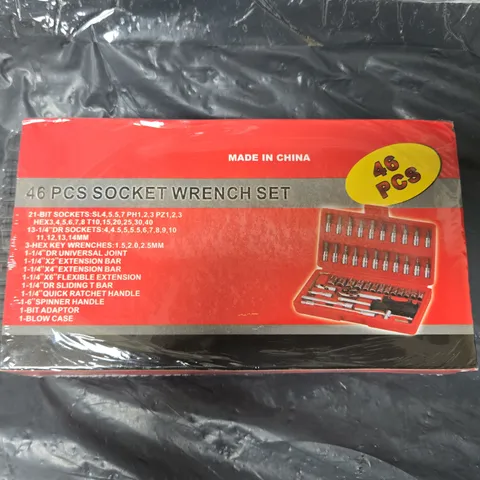 UNBRANDED BOXED AND SEALED 46 PIECE SOCKET WRENCH SET