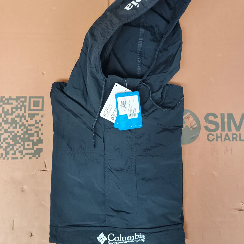 COLUMBIA CHALLENGER ANORAK IN BLACK SIZE XL