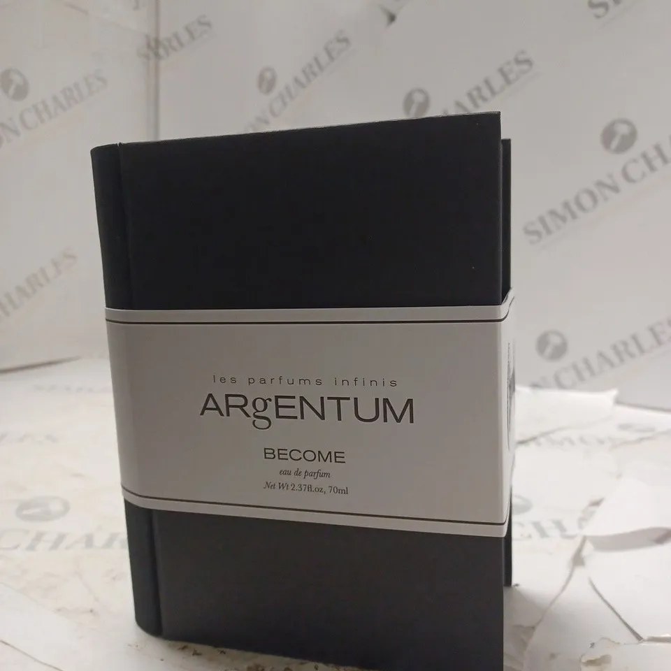 BOXED AND SEALED LES PARFUMS INFINIS ARGENTUM BECOME EAU DE PARFUM 70ML