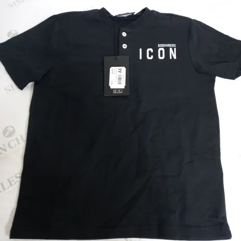 DSQUARED2 ICON TEE IN BLACK - 8 YEARS